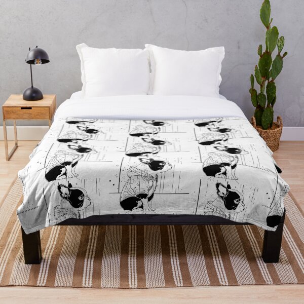 Artikelvorschau, Boston Terrier im Regen entworfen und verkauft von CortexCreations.