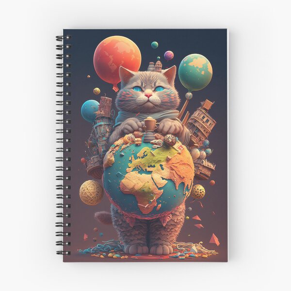 Item preview, Environmentalist Cyberpunk Cat celebrating Earth Day - surrealist AI Generated Art designed and sold by Flowsaiartshop.