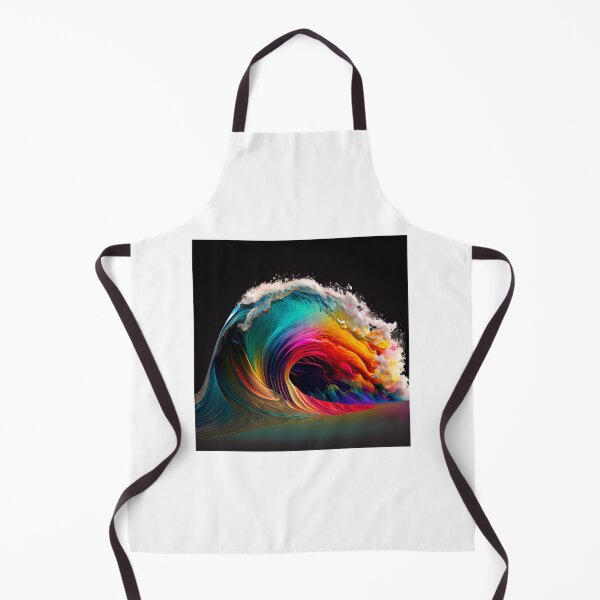 Item preview, Rainbow colored wave designed and sold by AIArtShopPro.