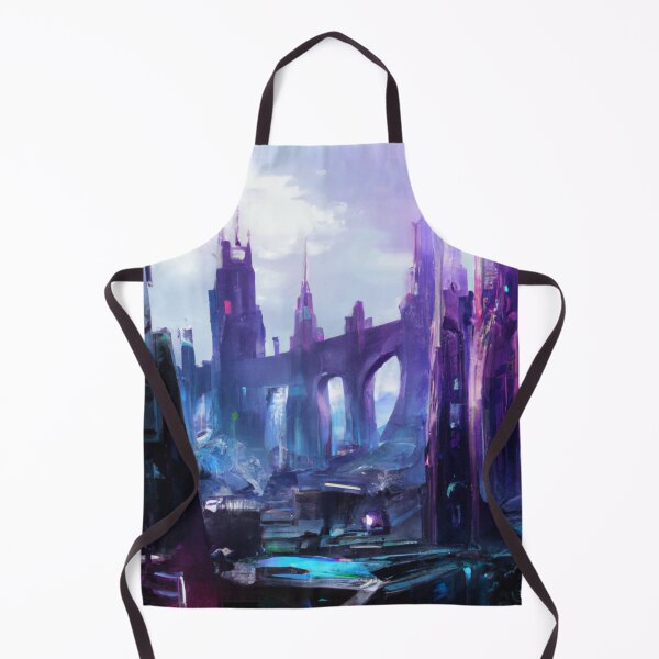 Item preview, Elf City In Cyberpunk Universe designed and sold by KalipsoArt.