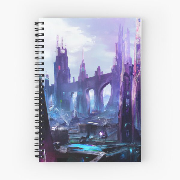 Item preview, Elf City In Cyberpunk Universe designed and sold by KalipsoArt.