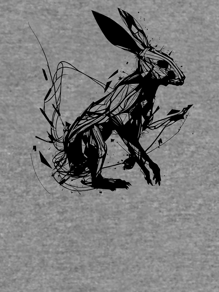 Thumbnail 6 of 6, Lightweight Sweatshirt, Abstract Rabbit designed and sold by CortexCreations.