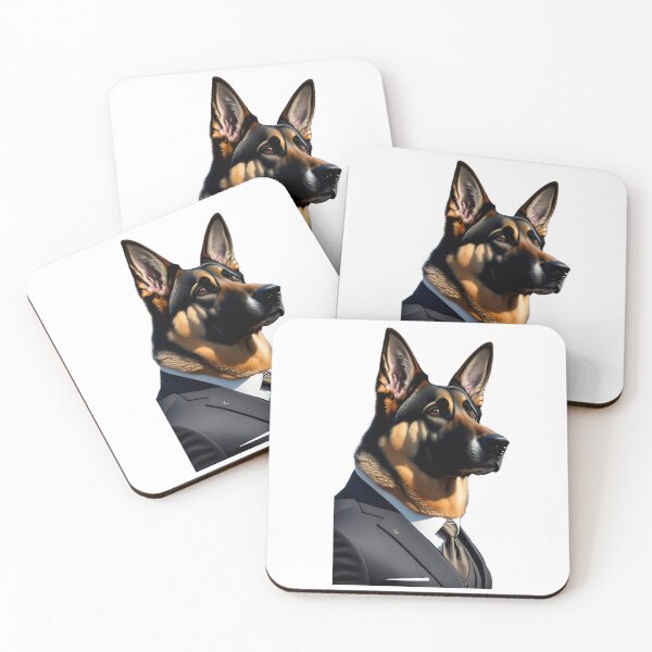Item preview, Stylish Fashionable Dog in Suit - Unique Product for Dog Lovers, Cool Dog, German Shepherd, in Suit designed and sold by Alegria Azul .