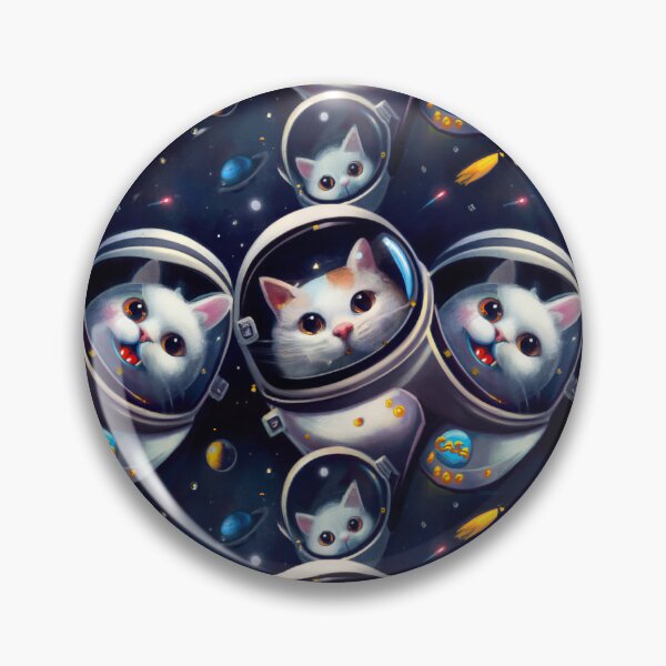 Item preview, Cute Cats In Space Pattern designed and sold by Pete Ross.