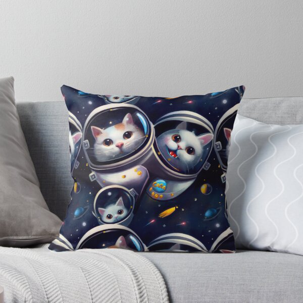 Item preview, Cute Cats In Space Pattern designed and sold by Pete Ross.