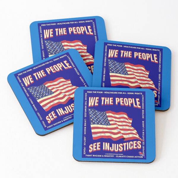 Item preview, PMD00789 Progressive Movement Designs Woke USA American Flag patriotic design shows you support progressive policy goals for progressive Democrats and Independents and Bernie Sanders supporters designed and sold by ProgressiveLeft.