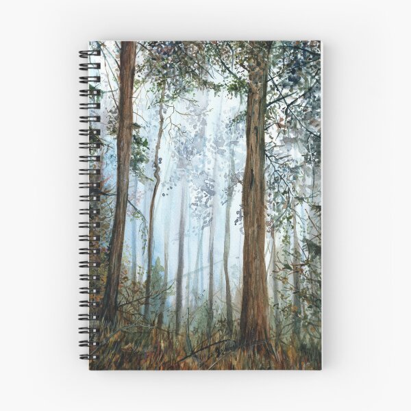 Item preview, Early morning forest watercolour designed and sold by Adam Wróbel.