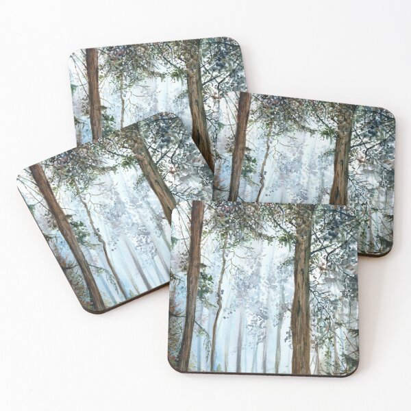 Item preview, Early morning forest watercolour designed and sold by Adam Wróbel.
