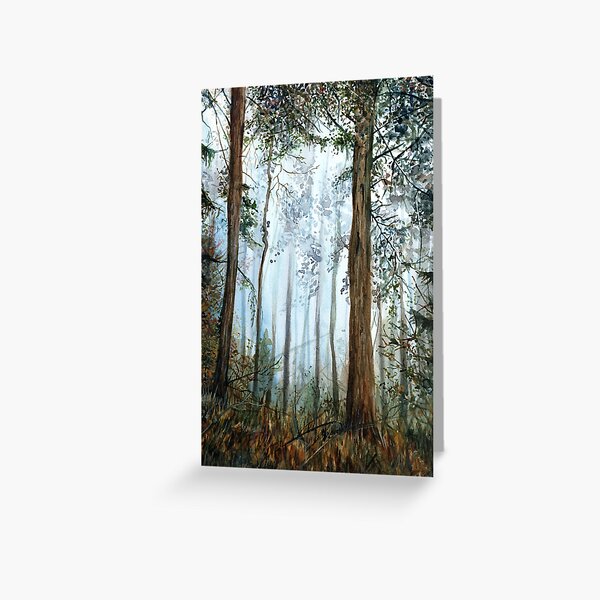 Item preview, Early morning forest watercolour designed and sold by Adam Wróbel.