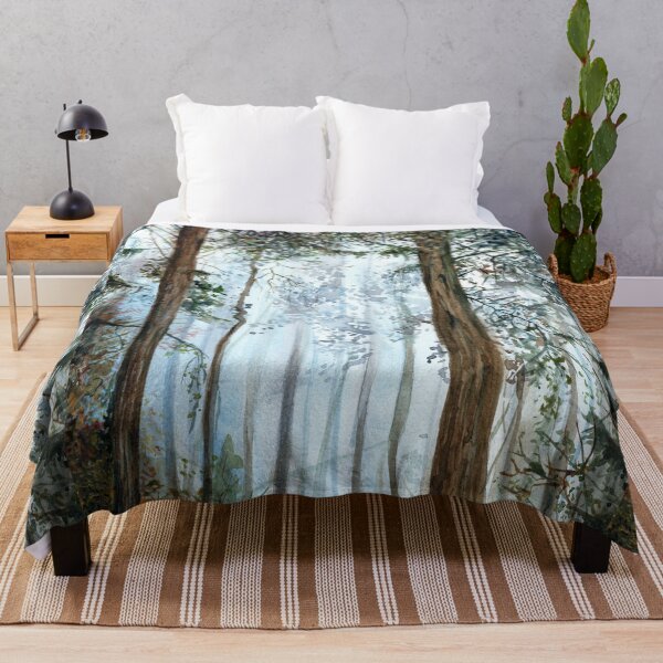 Item preview, Early morning forest watercolour designed and sold by Adam Wróbel.