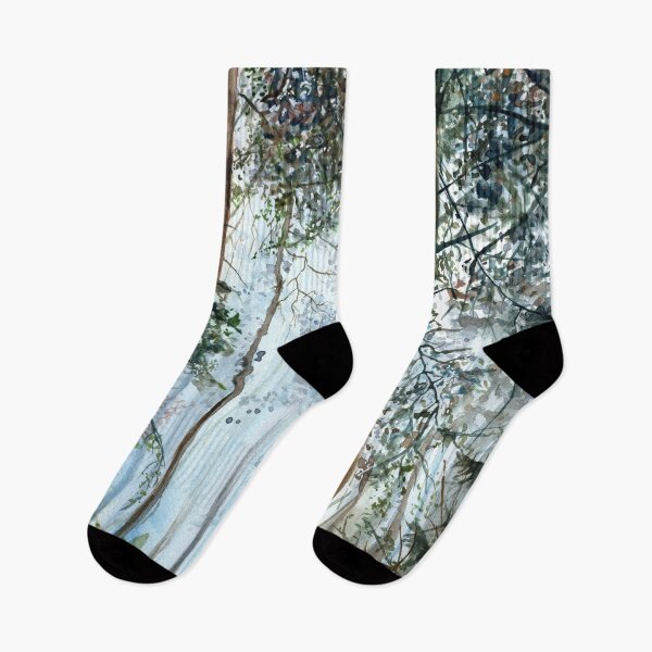 Item preview, Early morning forest watercolour designed and sold by Adam Wróbel.
