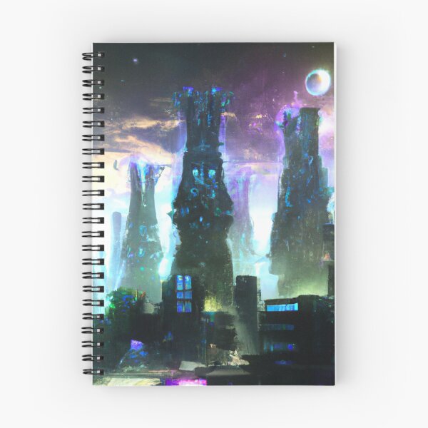 Item preview, Elf City In Cyberpunk Universe designed and sold by KalipsoArt.
