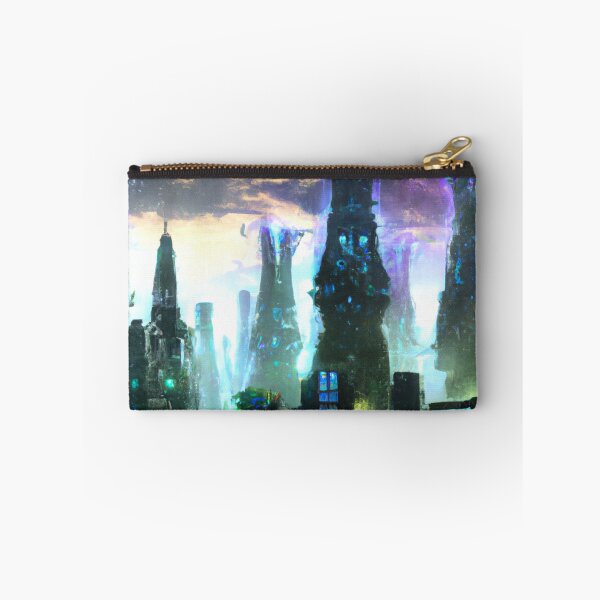Item preview, Elf City In Cyberpunk Universe designed and sold by KalipsoArt.
