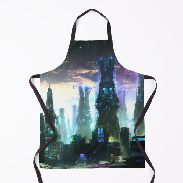 Item preview, Elf City In Cyberpunk Universe designed and sold by KalipsoArt.
