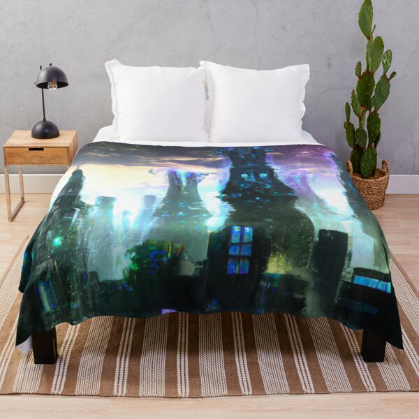 Item preview, Elf City In Cyberpunk Universe designed and sold by KalipsoArt.