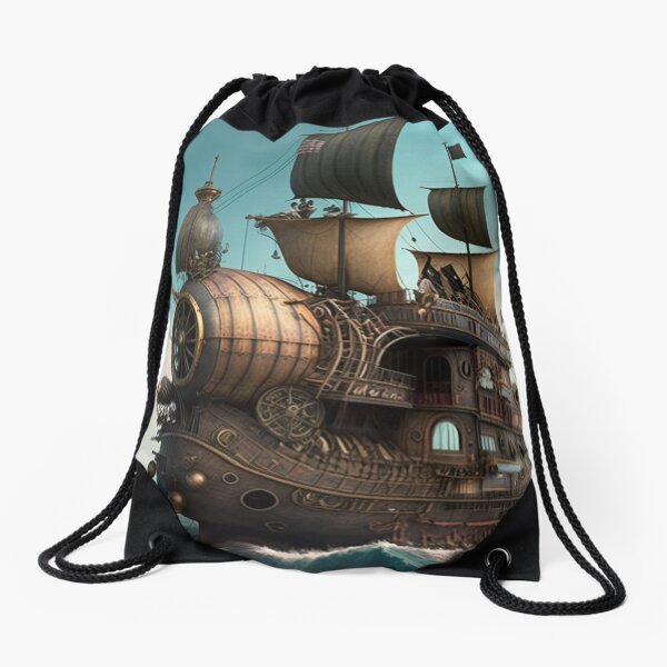 Aperçu de l'œuvre Navire Steampunk créée et vendue par Digital-Space.
