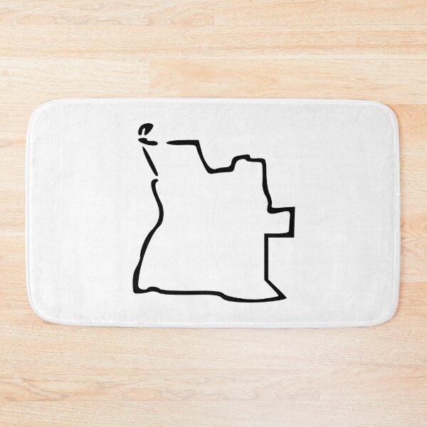 Artikelvorschau, Angola Minimalistic Country Outline entworfen und verkauft von Natamus.