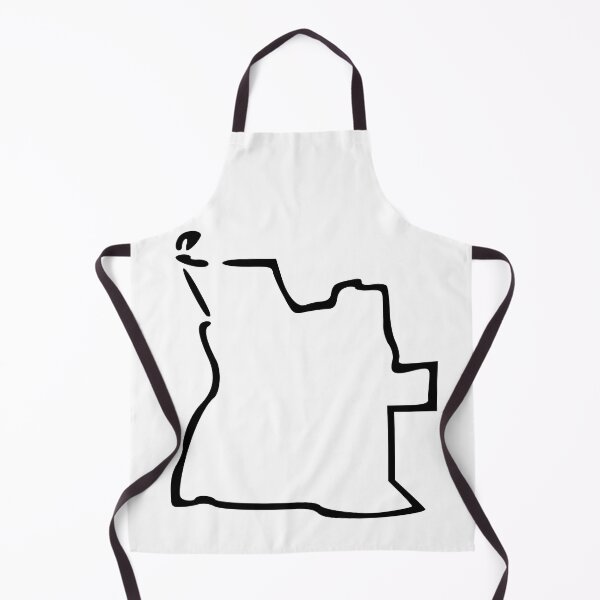 Artikelvorschau, Angola Minimalistic Country Outline entworfen und verkauft von Natamus.