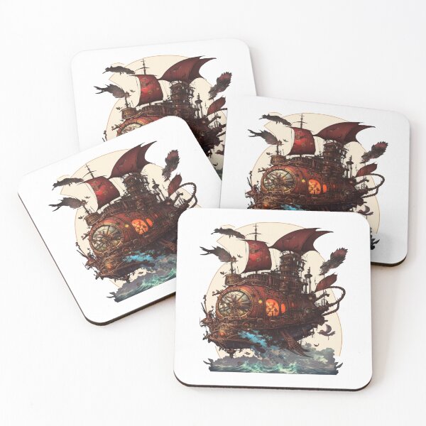 Item preview, Sailing Steampunk Ship designed and sold by Digital-Space.