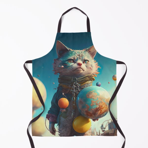 Item preview, Environmentalist Cyberpunk Cat celebrating Earth Day - surrealist AI Generated Art designed and sold by Flowsaiartshop.