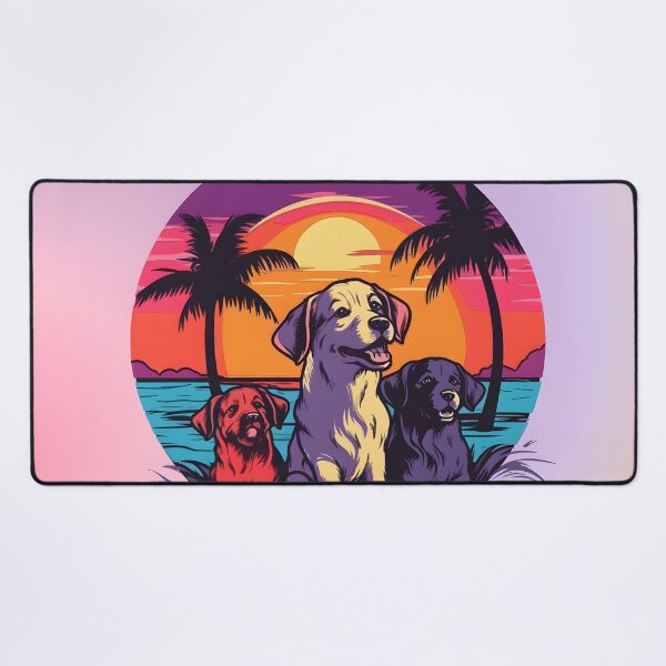 Item preview, Fetch Fun | Dog Squad | Sunset Beach designed and sold by ArtfulDelights.