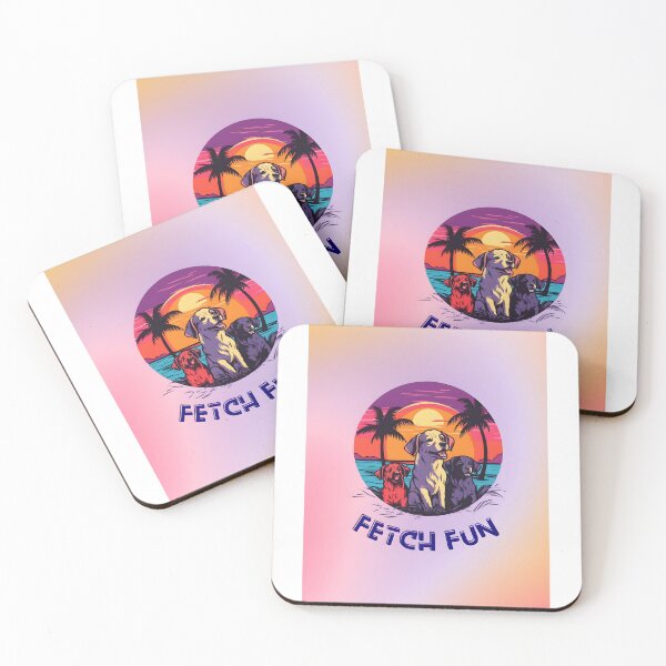 Item preview, Fetch Fun | Dog Squad | Sunset Beach designed and sold by ArtfulDelights.