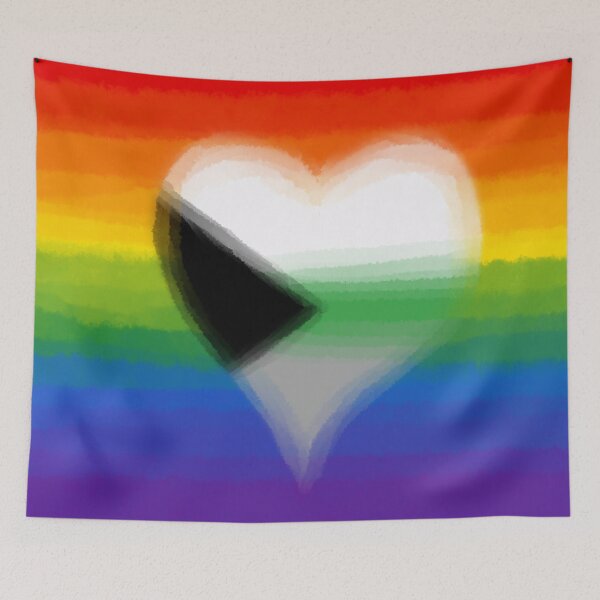 Aperçu de l'œuvre Watercolor Gay Demiromantic Pride Flag créée et vendue par Sum-Thangs.