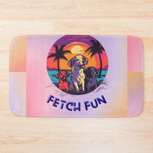 Item preview, Fetch Fun | Dog Squad | Sunset Beach designed and sold by ArtfulDelights.