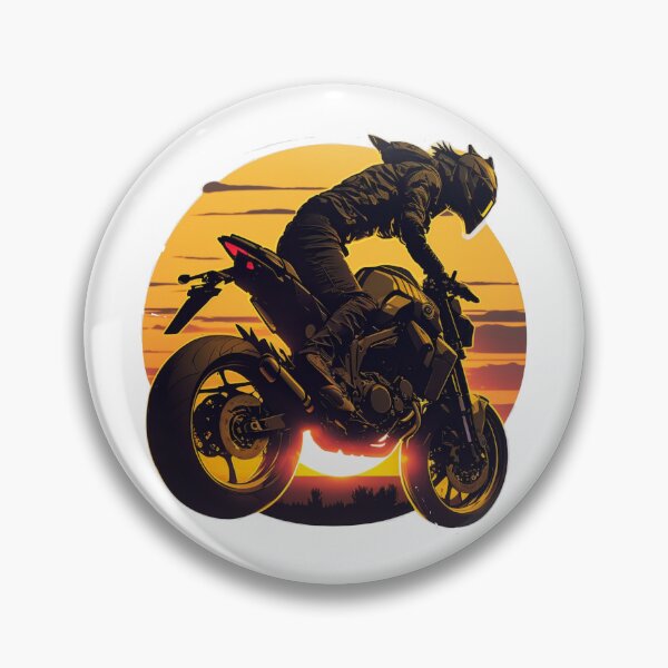 Item preview, Motorcycle rider jumping while sunset designed and sold by YammsDesign.