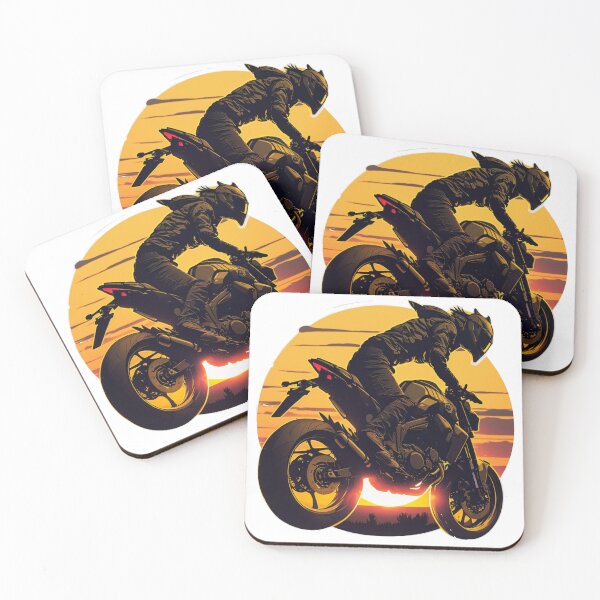 Item preview, Motorcycle rider jumping while sunset designed and sold by YammsDesign.
