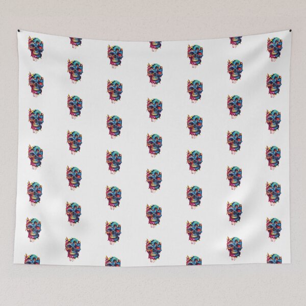 Item preview, Colorful Abstract Skull  designed and sold by Boss of Art.
