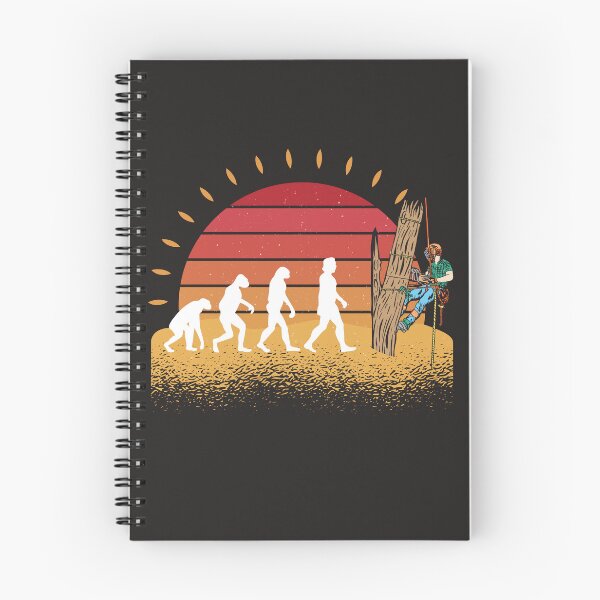 Item preview, Arborist Evolution Vintage Sunset Art For Tree Trimmer designed and sold by MrEddie10.
