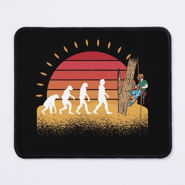 Item preview, Arborist Evolution Vintage Sunset Art For Tree Trimmer designed and sold by MrEddie10.