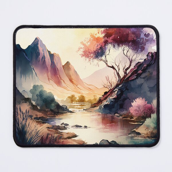 Item preview, fantasy river watercolor designed and sold by shokA Design.
