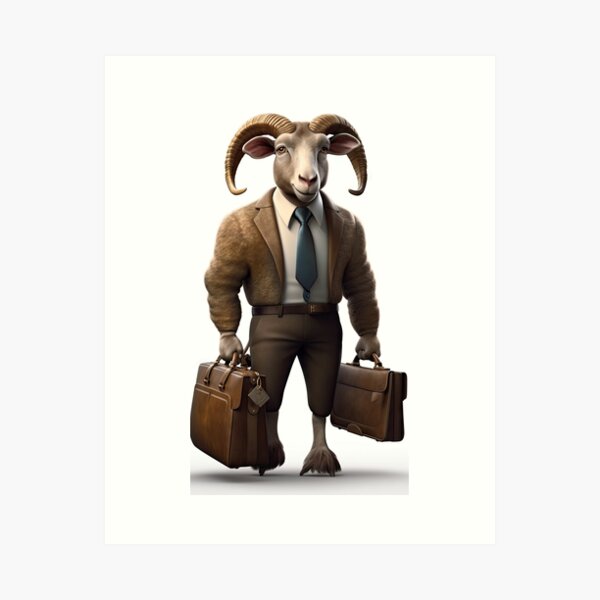 Item preview, Animated Business Goat designed and sold by FireScreen.