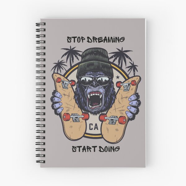 Item preview, stop dreaming start doing.gorilla and steak stickers designed and sold by kraze-Corner.