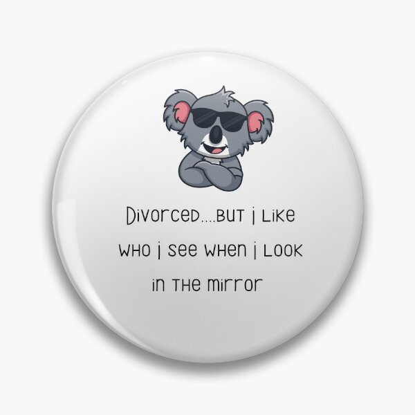 Aperçu de l'œuvre Divorcé mais j'aime qui je vois dans le miroir, drôle de divorce, j'aime mon ex, je déteste mon ex créée et vendue par Sharahs Designs.