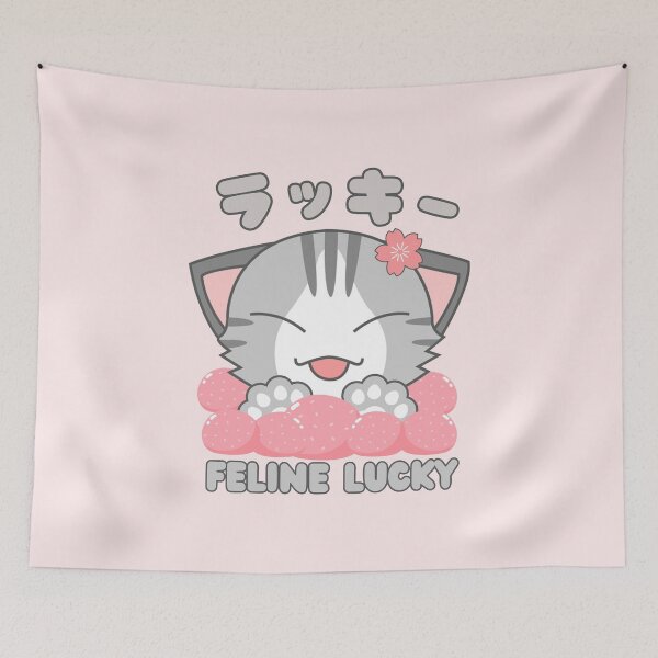 Item preview, Lucky Cat Retro Japanese | feline lucky japanese cat  designed and sold by 4youwithlove2.
