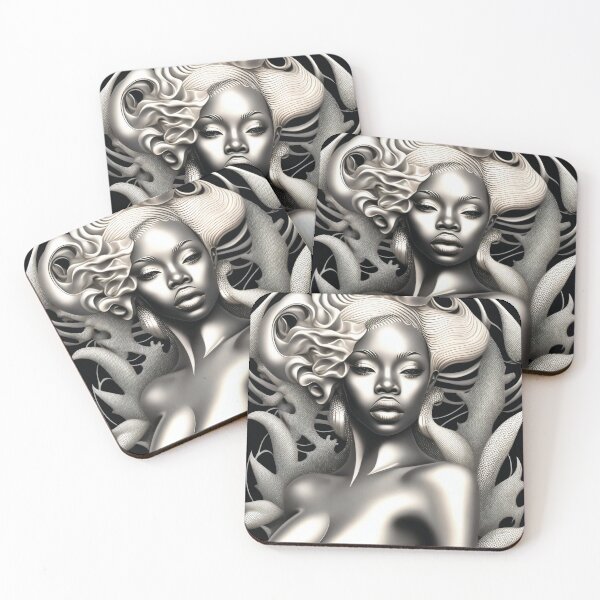 Item preview, African Mermaid - Fascination of the futuristic underwater world designed and sold by NDArtistShop.