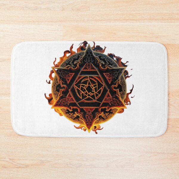 Item preview, fire hexagram designed and sold by OdiseoMandalas.
