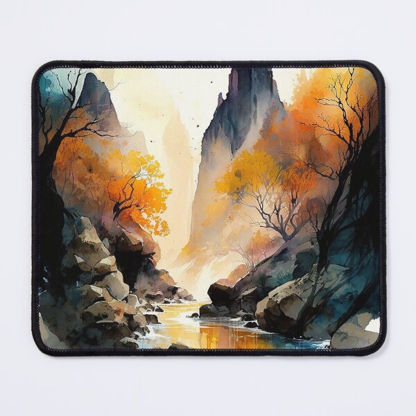 Item preview, fantasy river watercolor designed and sold by shokA Design.