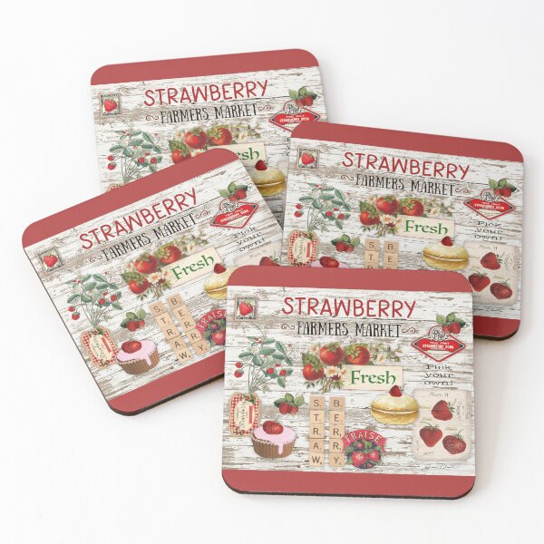 Item preview, Rustic Strawberry Kitchen Art designed and sold by Jean Plout.