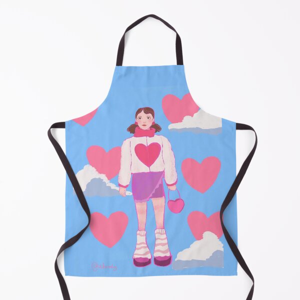 Item preview, girl with hearts and clouds designed and sold by uchix.