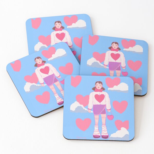 Item preview, girl with hearts and clouds designed and sold by uchix.