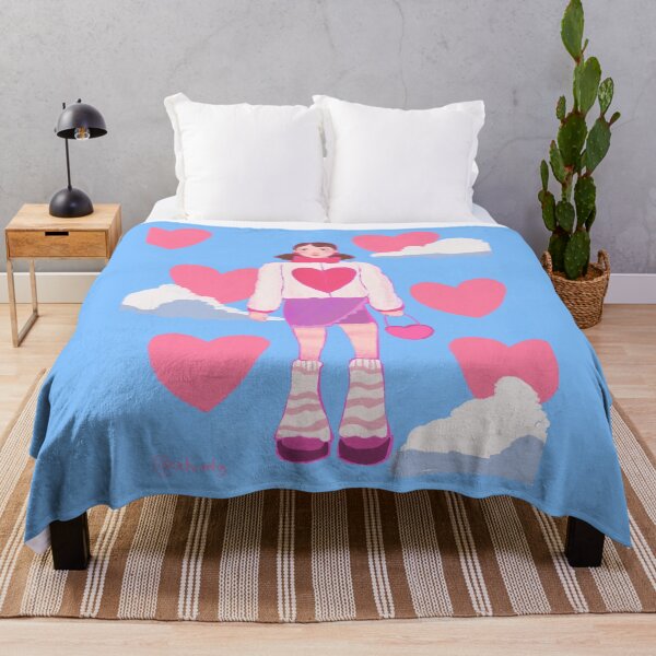Item preview, girl with hearts and clouds designed and sold by uchix.