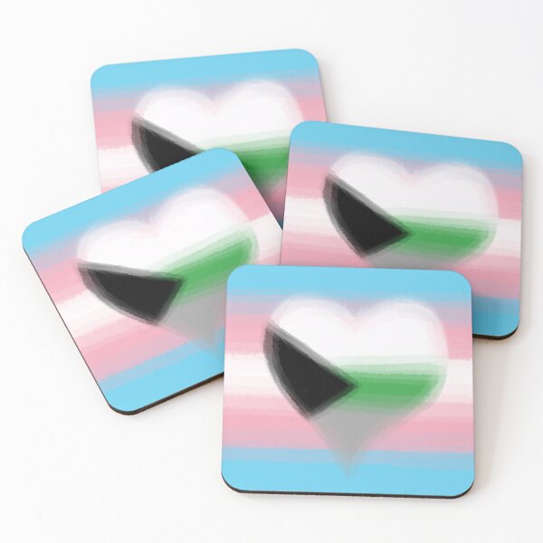Aperçu de l'œuvre Watercolor Transgender Demiromantic Pride Flag créée et vendue par Sum-Thangs.