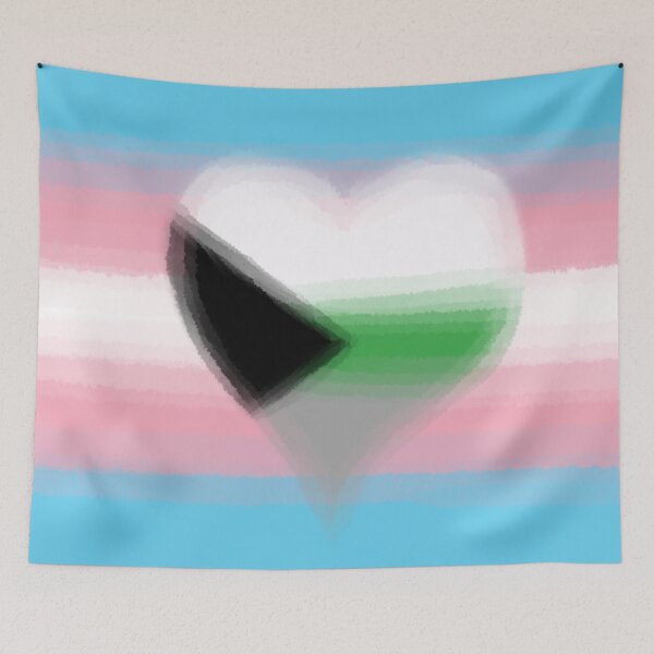 Aperçu de l'œuvre Watercolor Transgender Demiromantic Pride Flag créée et vendue par Sum-Thangs.