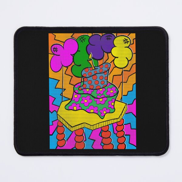 Item preview, Wobbly Cake with Balloons in Retro Comics Pop Art Style designed and sold by chocolatefund.
