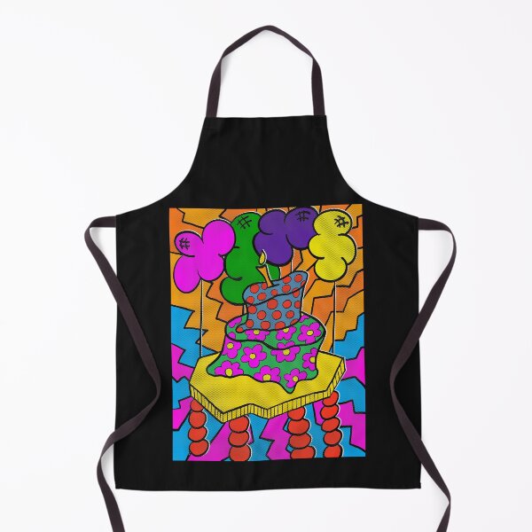 Item preview, Wobbly Cake with Balloons in Retro Comics Pop Art Style designed and sold by chocolatefund.