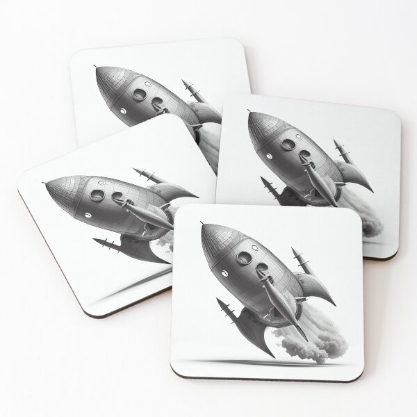Item preview, Illustrative Rocket Ship designed and sold by GreatShirtGifts.